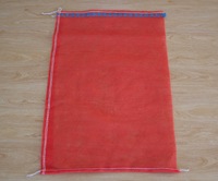 Tas Jaring Merah untuk Kurma Palm HDPE Mono Filamen Tanggal Kantung Jaring Tas Jaring dengan Tali Hitam Tas Jala Tubular Chili