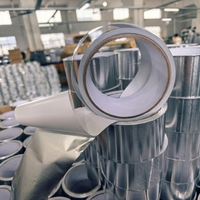 Ruban adhésif en aluminium personnalisé de 10 m, haute température, adhésif robuste, ruban d'étanchéité pour conduits d'air chaud et froid, pour tuyaux métalliques