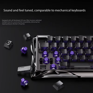 GravaStar V60 PRO Magnetic Switch <b>Keyboard</b>, Wired Gaming , 8K Polling Rate RGB Backlight, Frosted Transparent Keycaps <b>Keyboard</b> - Product Image 3