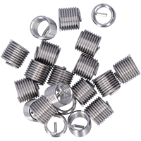 304 Stainless Steel Inch 1/4-20/1/4-28 Metric Fully Threaded Right Hand Polished Finish 1D-3D Wire Thread Inserts