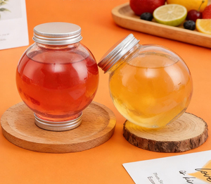 50ml, 100ml, 150ml, 200ml plastic PET ring-top round ball-shaped bottles, light bulbs bottles, Christmas decoration bottles - Product Image 4