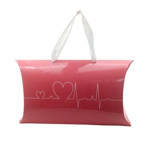 Custom Luxury Hair Extension Packaging Box Wig Paper Gift Pillow Box