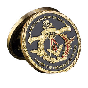 Pièce de défi ronde en métal plaqué or gravée en 3D personnalisée à prix avantageux, avec logo personnalisé - Product Image 2