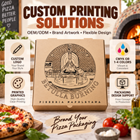 Boîte à pizza à emporter en carton ondulé recyclable, prix d'usine, résistante à l'eau et à l'huile, adaptée aux restaurants