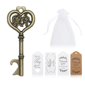 Décapsuleur en forme de rose en alliage de zinc, cadeau de mariage, porte-clés décoratif, design plat 7,5x3cm - Product Image 5