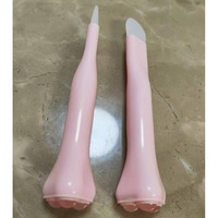Bâton de massage oculaire en jade naturel moulé sur mesure, outils de soin de la peau, applicateur de masque facial en silicone, pinceau applicateur de masque facial