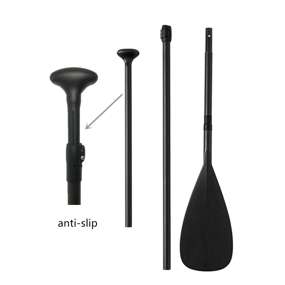 Paleta de fibra de carbono para SUP, nuevo diseño, precio de fábrica, antigiro, 3 piezas