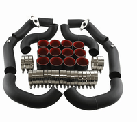 Kit de tuyauterie Turbo Intercooler 2.75 ''pour Nissan GT-R R35 VR38DET VR38 09-15 Noir