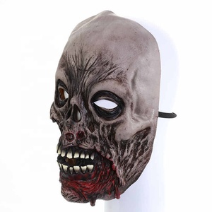 Máscara de Látex para Fiesta de Halloween, Máscara de Terror con Sombrero para Disfraces de Halloween, Bar, Realista - Product Image 3