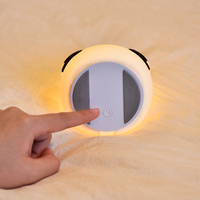 Lampe en silicone personnalisée, petite lampe de chevet, cadeau pour chambre d'enfant, lampe d'ambiance lune, lampe de chambre pour enfants, lampe de table rechargeable, lampe de nuit