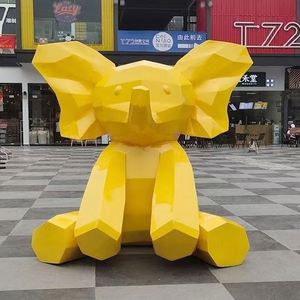 Sculpture d'animal décorative en fibre de verre pour l'<span class=keywords><strong>immobilier</strong></span>, sculpture de panda personnalisée en résine - Product Image 6