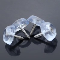 Silicone Transparent Meubles Chaise Table Jambes Pieds Doux Skid Glide Pad Floor Protector Screw-on Noise-killer