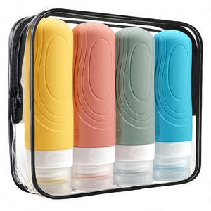 Botella de Viaje Portátil de Silicona 2024, 90 ml, Reutilizable, Juego de Cosméticos para Exteriores - Product Image 1