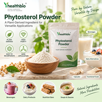Poudre de Phytostérol d'Origine Végétale, Poudre Fine Blanc Cassé 80-100 Mesh, Source Soja, Matière Première en Vrac