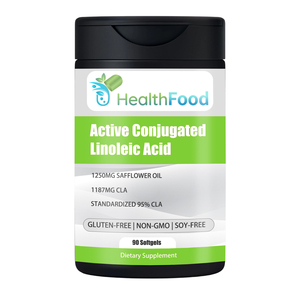 Emballage personnalisé, complément CLA, non OGM, acide linoléique conjugué actif, gélules pour soutenir la récupération musculaire, capsules molles - Product Image 1
