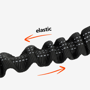 Correa para correr con manos libres para perros, cinturón de cintura ajustable, cuerda elástica de doble Mango, cuerda retráctil, puntadas reflectantes para caminar - Product Image 5