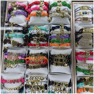 Jinyuan Fashion Wholesale Brass 18K Gold Plated Zircon Alphabet Initial Letters <strong>Charms</strong> for DIY Bracelet Necklace Making - Product Image 2