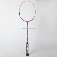 Raquette de badminton 4u, manche en bois