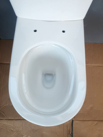 Cuvette de toilettes en céramique de luxe à prix d'usine, avec siphon en P, design moderne à double chasse, structure en deux parties, à poser au sol, garantie 5 ans