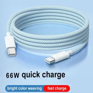 Resistente 3ft/5ft/6ft Nylon intrecciato ad alta velocità USB tipo C cavo adattatore 66W/3A cavo dati di ricarica rapida <span class=keywords><strong>per</strong></span> <span class=keywords><strong>Computer</strong></span> stampante - Product Image 2