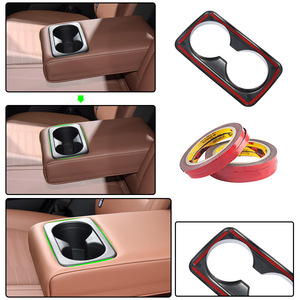 Caja de reposabrazos trasero para <span class=keywords><strong>KIA</strong></span> <span class=keywords><strong>Sportage</strong></span> 2021 <span class=keywords><strong>2022</strong></span>, accesorios interiores de ABS, color plata mate, cubierta embellecedora, soporte para taza de agua - Product Image 6