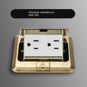 Phong cách Mỹ <span class=keywords><strong>pop</strong></span>-<span class=keywords><strong>up</strong></span> Hidden tầng ổ cắm chữ thập thép không gỉ mặt đất cắm ổ cắm điện - Product Image 6