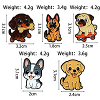 Badge en métal plaqué personnalisé de haute qualité pour animaux de compagnie, épingles en émail souple ou dur personnalisées, épingles de revers personnalisées sur le thème de l'anime