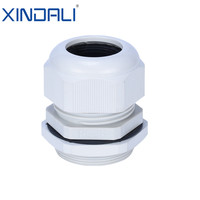 Passe-câble étanche en nylon Xindali blanc de haute qualité, certifié TUV, IP68, BSP 1/4 3/8, pour basse tension, avec joint d'étanchéité