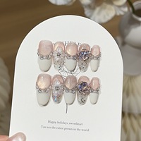 Faux ongles en gel effet œil de chat populaires, pose facile, couvrance totale, fournisseur vérifié