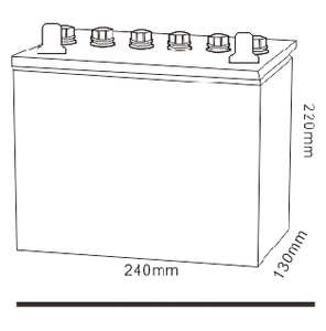 New TCS Made in China Power Supply 465 45Ah Jis 12 V Car <b>Battery</b> for Heavy Trucks - Product Image 5