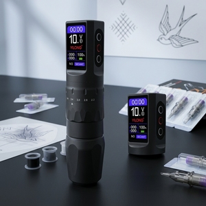 Máquina de Tatuar Inalámbrica de 1200 mAh, Pluma de Tatuar con Carrera Ajustable de 2.2-4.2 mm, Pistola de Tatuar para Principiantes y Artistas, Uso en Arte Corporal - Product Image 1
