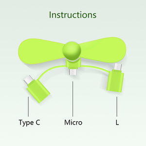 พัดลมสาย <span class=keywords><strong>USB</strong></span>-C ขนาดเล็กแบบ3 in 1, พัดลมมือถือสำหรับ iPhone Android <span class=keywords><strong>mini</strong></span> <span class=keywords><strong>USB</strong></span> Type C - Product Image 4