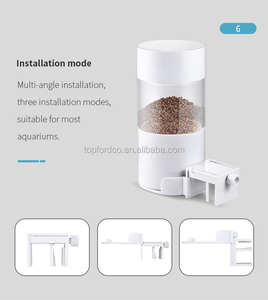 水族箱配件 塑料鱼缸喂食器，带 4 次定时喂食功能，双电源，环保 - Product Image 4