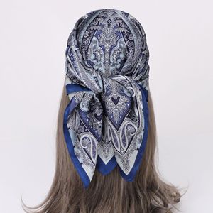 Pañuelo Cuadrado de Seda Sintética para <span class=keywords><strong>Hombre</strong></span> y Mujer, Decorativo, de Verano, 70*70 cm, para Mujer - Product Image 3