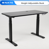 Cadre de bureau assis-debout abordable Bonne conception Bureau à double moteur réglable en hauteur Bureau électronique ergonomique