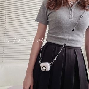 Túi Đựng Tai Nghe Đeo Chéo Cho Apple Airpods, Túi Đựng Tai Nghe Hoa Thiết Kế Sang Trọng Thời Trang Cho Apple Airpods 1 <span class=keywords><strong>2</strong></span> 3 Pro Có Dây Xích - Product Image 6