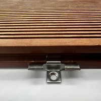 Fixation pour terrasse en bambou extérieur, acier inoxydable 304, connecteur à clip dissimulé, quincaillerie de fixation pour revêtement de sol, pièces de fabrication de tôlerie