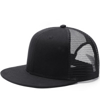 Quantité minimale de commande bas Casquette de camionneur Snapback personnalisée Casquette de camionneur vierge Casquette de baseball en coton structuré devant et dos en maille