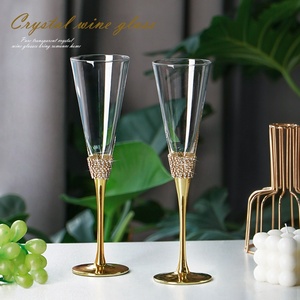Creative Transparent Household Cocktail Cup Encrusted With Crystal Perfect Gift Box For Red Wine <strong>Flute</strong> Glasses For <strong>Champagne</strong> - Product Image 4