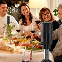 Aérateur et distributeur de vin électrique rechargeable en plastique, écologique, le plus avantageux, avec batterie au lithium
