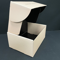 Individuelles Goldprägung-Foliendesign UV-Beschichtung Biologisch Abbaubare Verpackung Wellpappe Flachpack-Versandbox