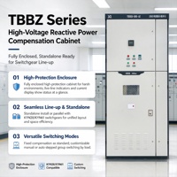 Batterie de condensateurs 11 kV personnalisée, équipement de compensation automatique de puissance réactive haute tension pour la distribution d'énergie industrielle