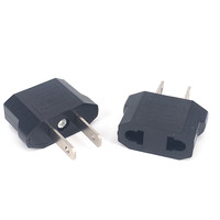 Adaptateur de prise ue vers US adaptateur européen vers américain 250V 6A 2 broches plates USA inde convertisseur de prise américain prise européenne