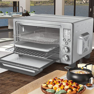 <span class=keywords><strong>Horno</strong></span> Tostador de Convección Independiente de Acero Inoxidable, <span class=keywords><strong>24</strong></span> <span class=keywords><strong>Litros</strong></span>, Función de Parrilla Eléctrica, Control Digital con Temporizador, 1800W, Plateado - Product Image 2