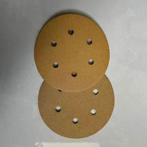 Papel de lija de tela de <span class=keywords><strong>esmeril</strong></span> de óxido de aluminio de <span class=keywords><strong>6</strong></span> <span class=keywords><strong>pulgadas</strong></span> de alta dureza, disco de aleta abrasivo de 150mm para pulido de paredes de madera para máquinas amoladoras - Product Image 4