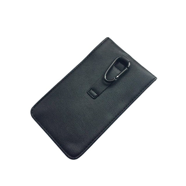 Anti Scanner Smart Phone RFID Signal Blocker Faraday Pouch Hanging Zipper Closure Fashion for Car Key Cell Phone Protection