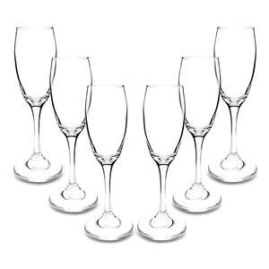 Set ARCA di 6 Calici per Prosecco per 6 Persone, Ideali per Champagne, Vini Frizzanti, Cocktail o Altre Bevande - Product Image 1