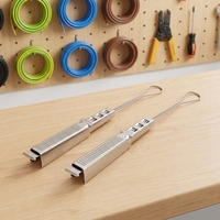 ODWAC-24 Collier de tension en acier inoxydable pour câble de branchement FTTH, fixation d'ancrage métallique pour suspension de câble optique aérien