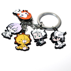 พวงกุญแจโลหะฟอกดีไซน์สุดสร้างสรรค์รูปการ์ตูนพวงกุญแจคอสเพลย์ดีไซน์100 - Product Image 1