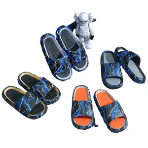 PVC Fashion Trend Eva 2024 new design pcu men slippers